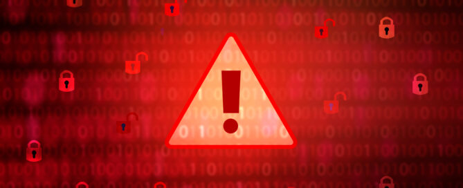 caution sign data unlocking hackers