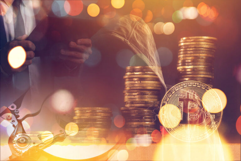 Computer hacker and Bitcoin cryptocurrency