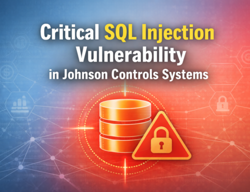 Johnson Controls Products Exposed to Remote SQL Injection Flaws