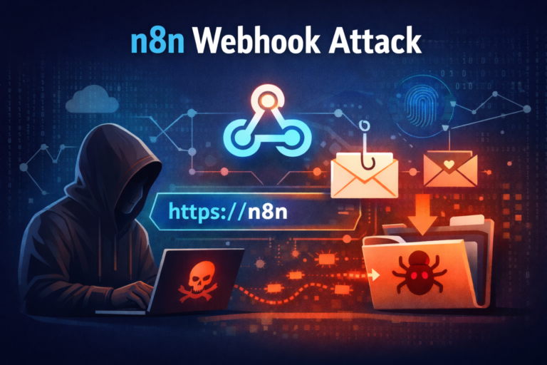 Cyber attack via webhook flow