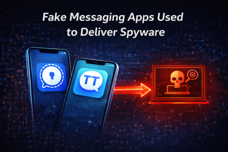 Spyware delivered via fake apps