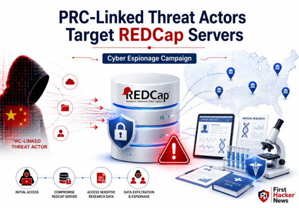 PRC-Linked Threat Actors Target REDCap Servers to Spy on U.S. Medical Research Organizations