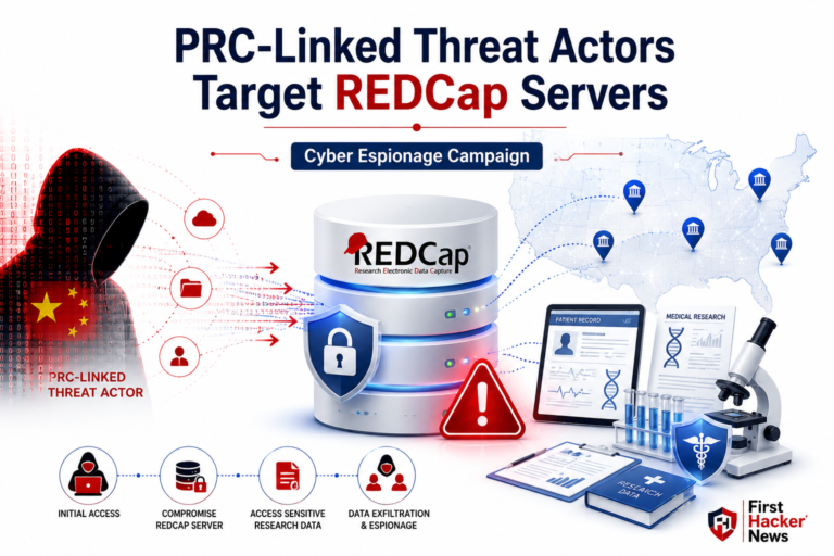 PRC-Linked Threat Actors Target REDCap Servers to Spy on U.S. Medical Research Organizations