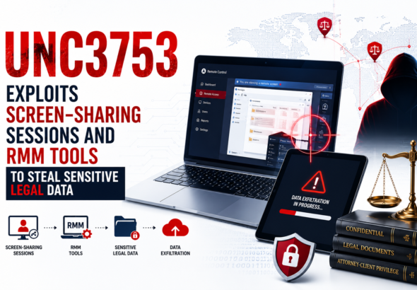 UNC3753 Exploits Screen-Sharing Sessions and RMM Tools to Steal Sensitive Legal Data