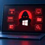 Cybersecurity Threat on Laptop